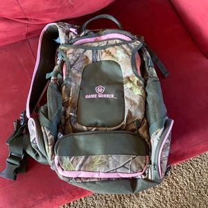 Camo hunting backpack.